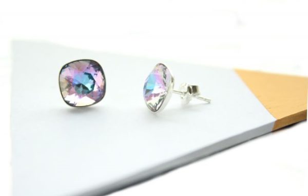 Square Earrings – Vitrail Light