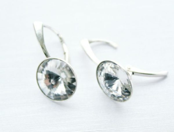 Circular Earrings - Crystal