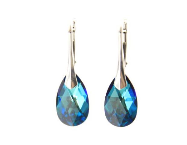 Oval Earrings – Intense Blue
