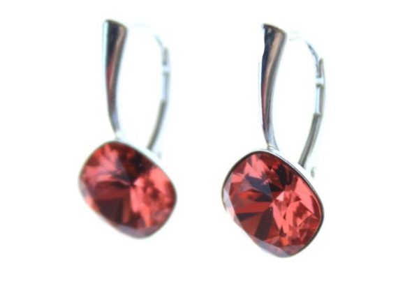 Oval Diamond Earrings – Smokey Peach