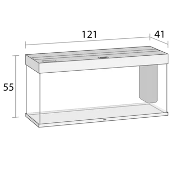Rio 240 LED Aquarium - Dark Wood - Image 3