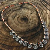 Agate Stone Silver Pendant