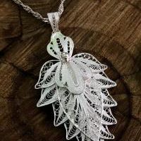 Leaves Model Silver Necklace