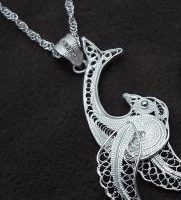 Dolphin Motif Silver Necklace