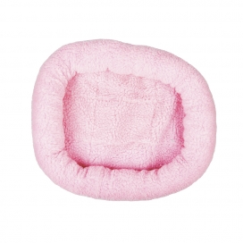 Sheepskin Bed Oval - Light Pink