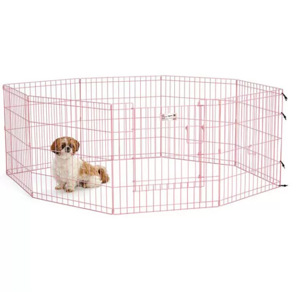 iCrate Coated Puppy Pen S - Pink - UPPSELT!