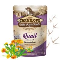 Carnilove Cat Pouch w/Qual & Dandilion - 24x85g