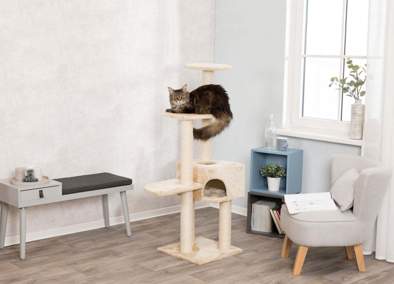 Alicante Scratching Tree - Beige - Image 3